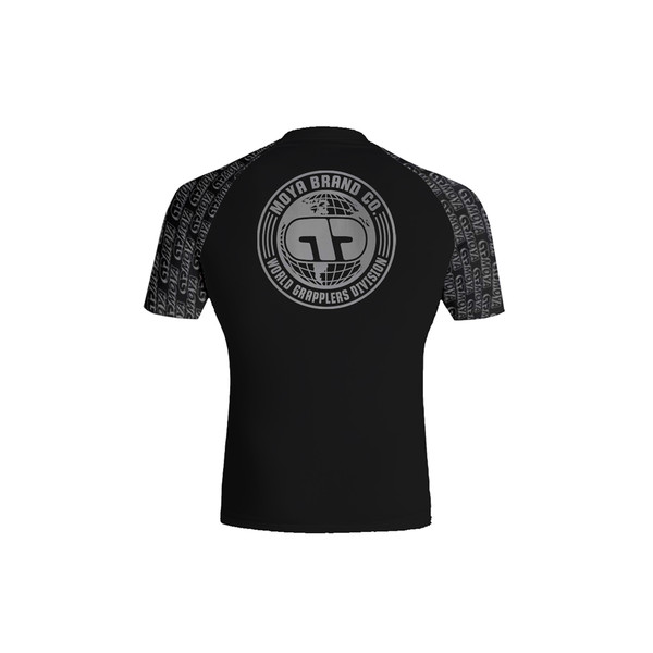25 KIDS BLACK SS RASH GUARD