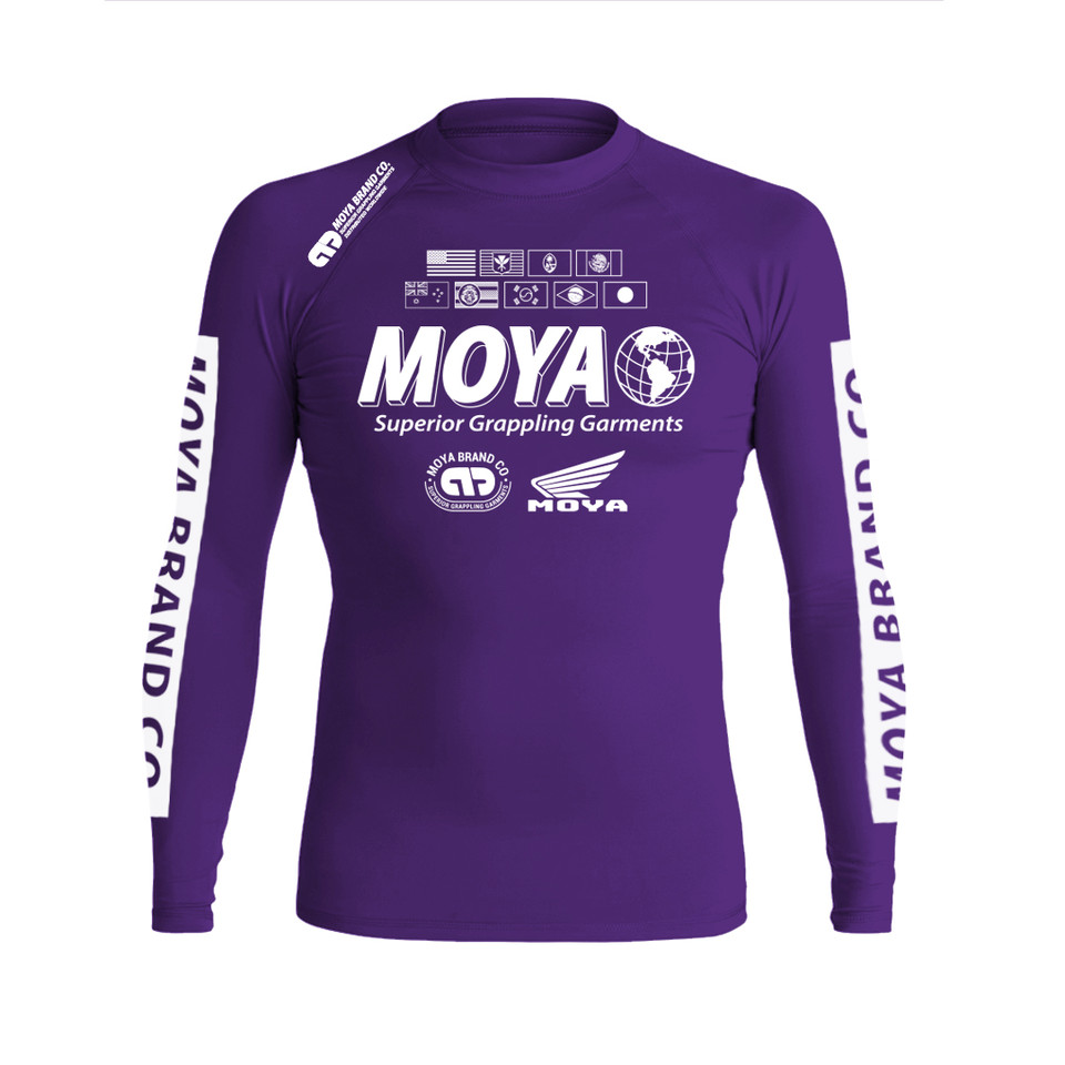 24 PURPLE LS RASH GUARD