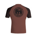 25 BROWN SS RASH GUARD