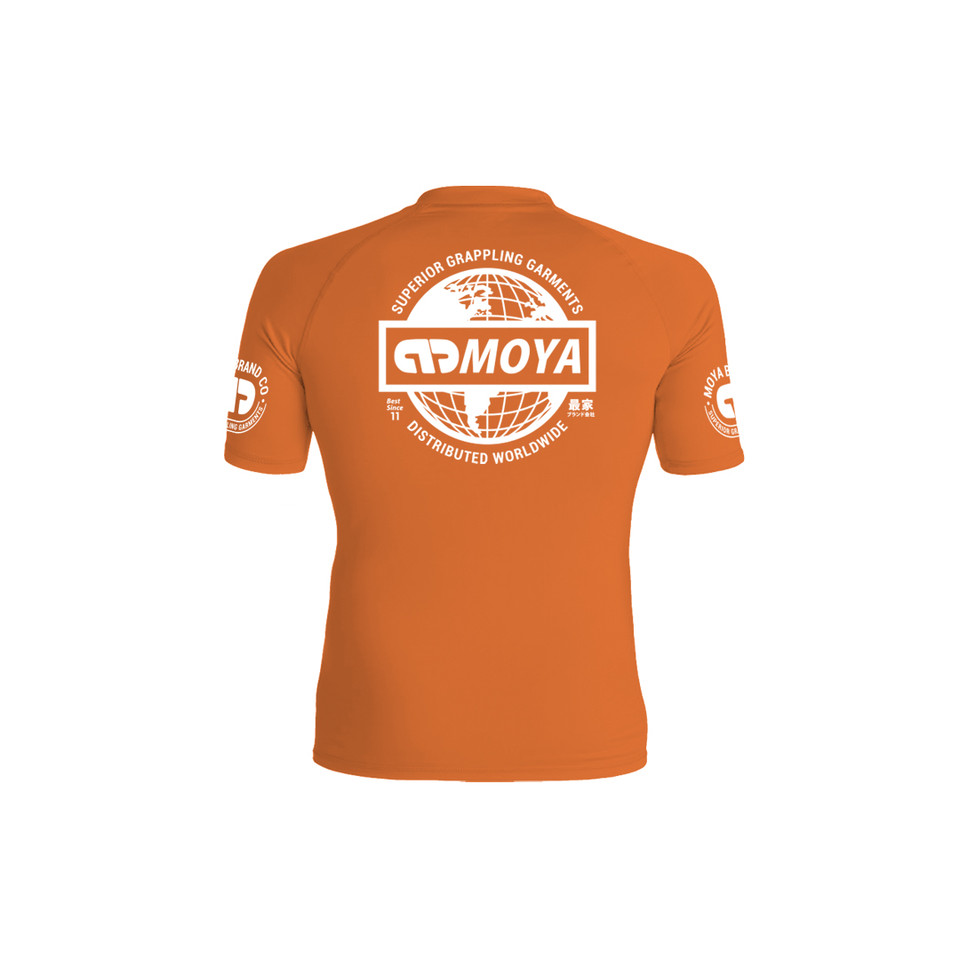 KIDS ORANGE SS RASH GUARD