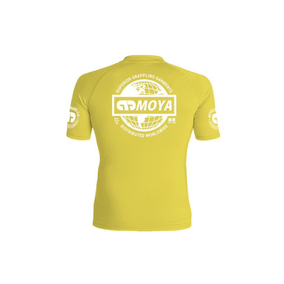 KIDS YELLOW SS RASH GUARD