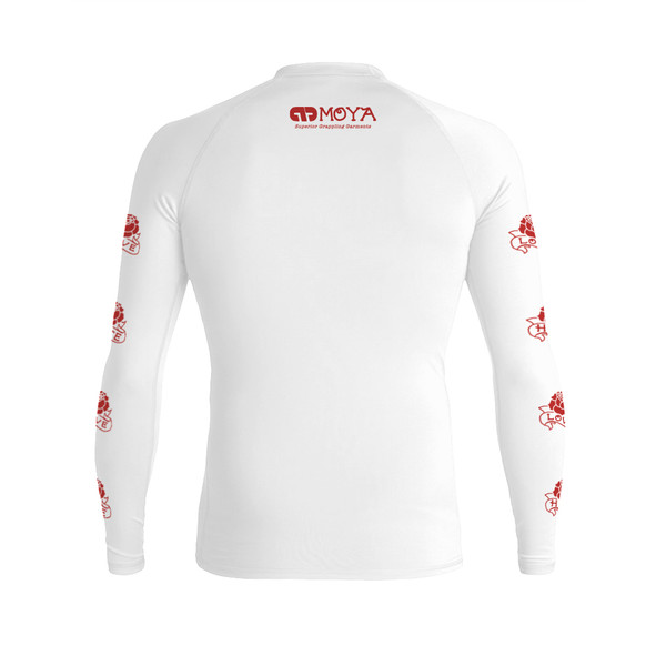 LOVE X HATE WHITE LS RASH GUARD