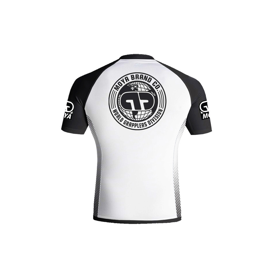 26 KIDS WHITE SS RASH GUARD