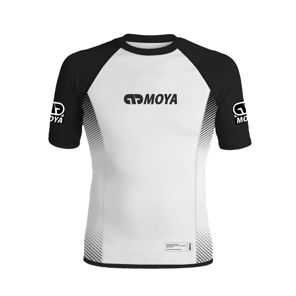 26 WHITE SS RASH GUARD